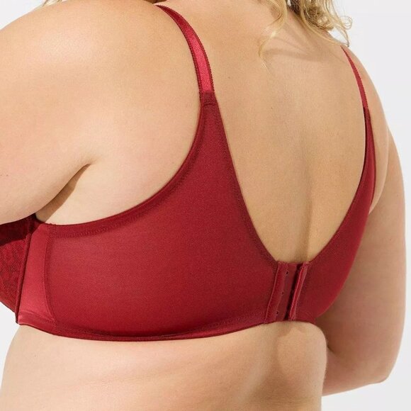 💋 Size 48B Red SEXY Animal Print TORRID Perfect T-Shirt Push-Up Bra underwire - Picture 4 of 5